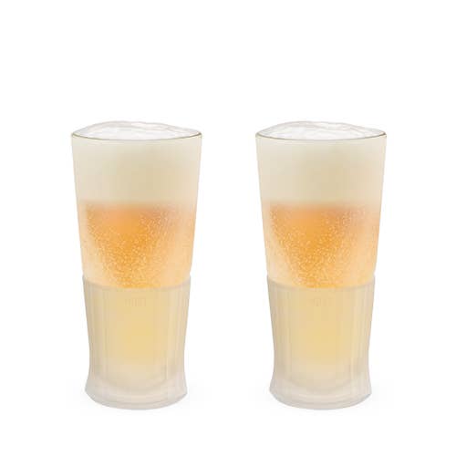 Host Glass Freeze Beer Glass (Set of Two)